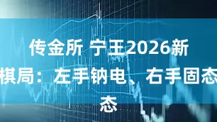 传金所 宁王2026新棋局：左手钠电、右手固态